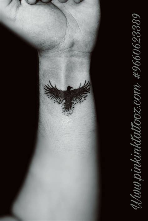 eagle tattoo on wrist